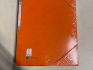 Chemise à élastiques cartonnée A4 Fiducial orange