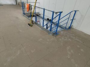 Mezzanine métallique industrielle – stockage entrepôt – 94,5 m²