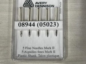 Lot de 5 aiguilles Fine Fabric Mark II – Avery Dennison 08944 (05023)