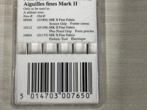 Lot de 5 aiguilles Fine Fabric Mark II – Avery Dennison 08944 (05023)