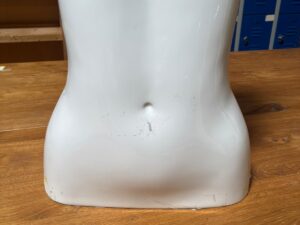 Buste femme – Fibre de verre blanc brillant – H 80 cm