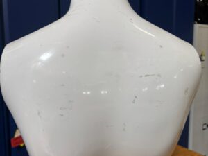 Buste femme – Fibre de verre blanc brillant – H 82 cm