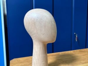 Tête de présentation unisexe en bois