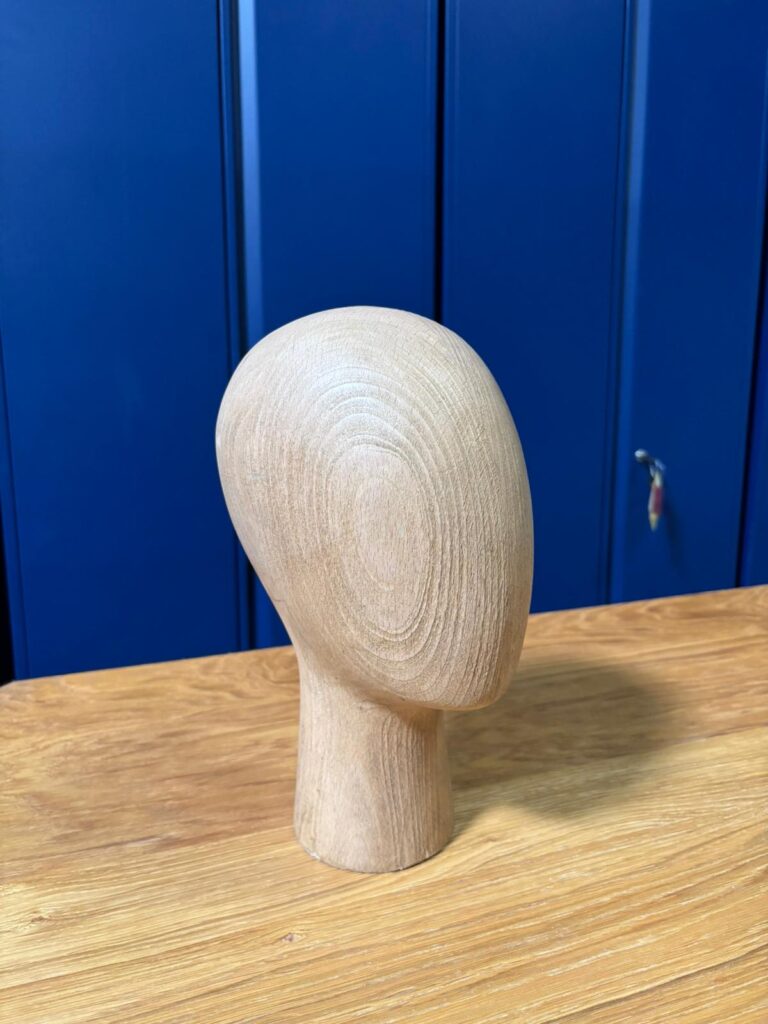 Tête de présentation unisexe en bois