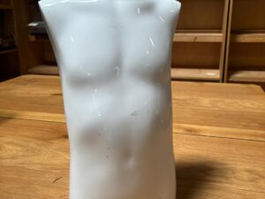 Buste enfant 3/4 ans – Fibre de verre blanc brillant – H 50 cm