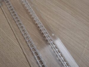 Lot de 15 échelles sécables + chevalets en PVC transparent – L56,5 x l8 cm