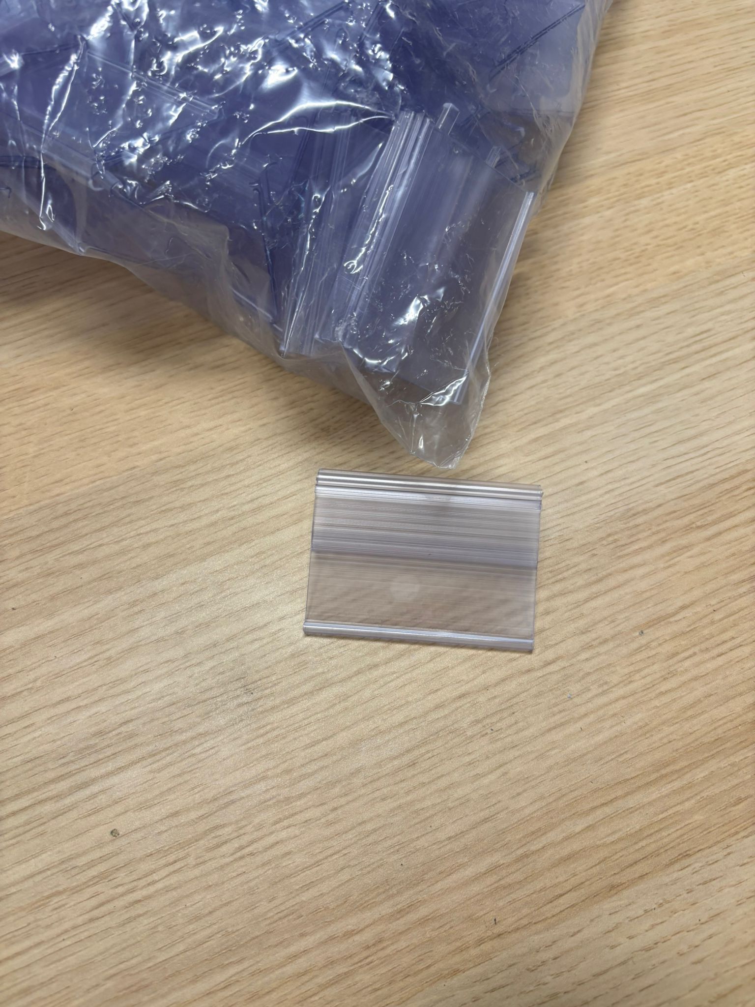 Lot de 100 – Porte étiquette papier individuel – 40 x 65 mm