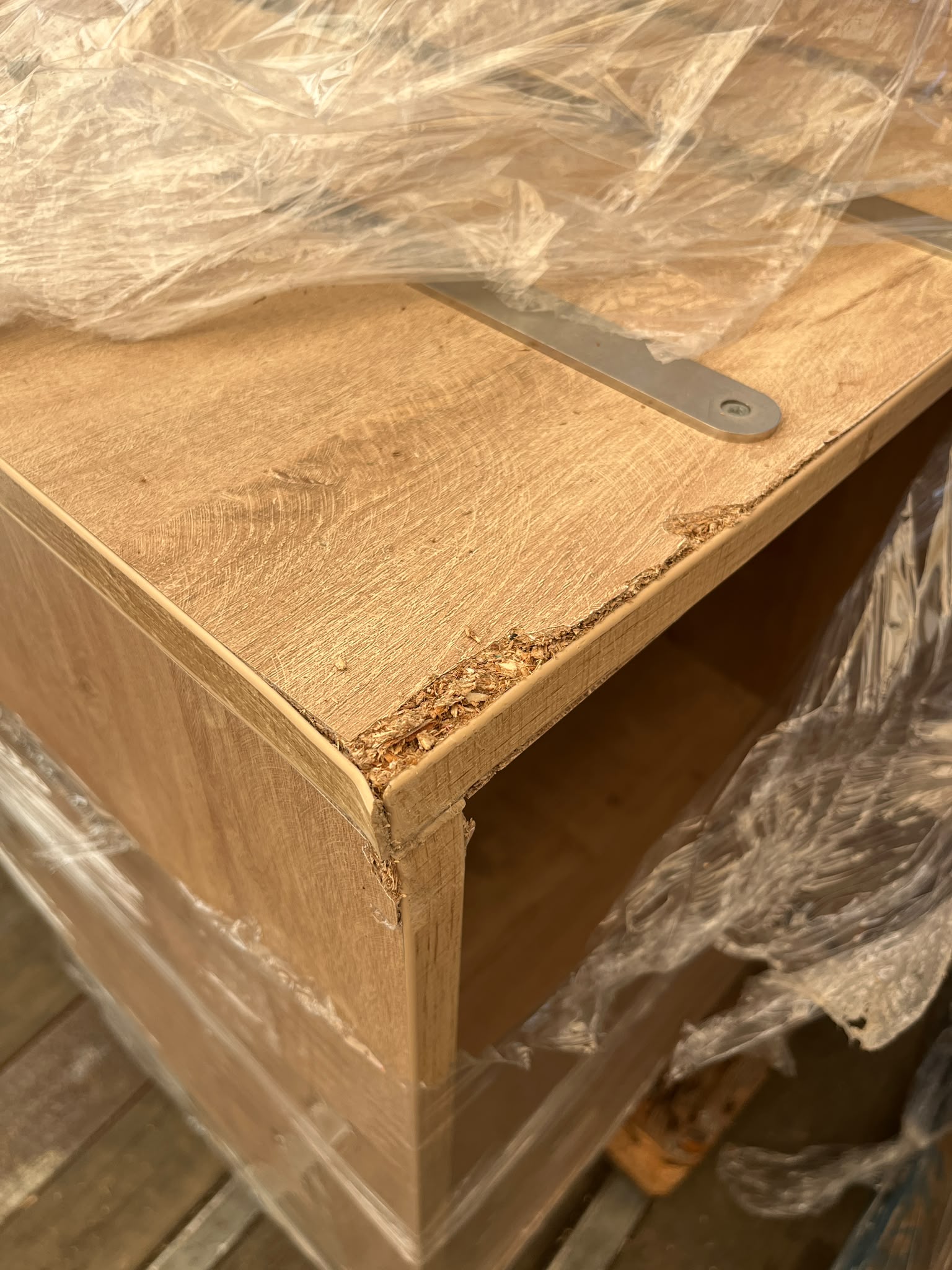 Comptoir d'accueil en bois – Accès PMR – L661xP75xH120 cm