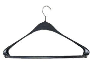 Lot de 35 cintres simples 44 cm – PVC noir