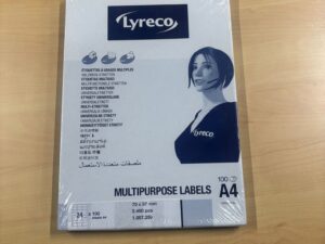 Étiquettes multiples usages format A4 – 70 x 37 mm (lot de 100)