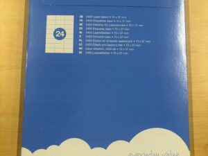 Étiquettes laser Niceday – 70 x 37 mm (lot de 100 / 2400 étiquettes)