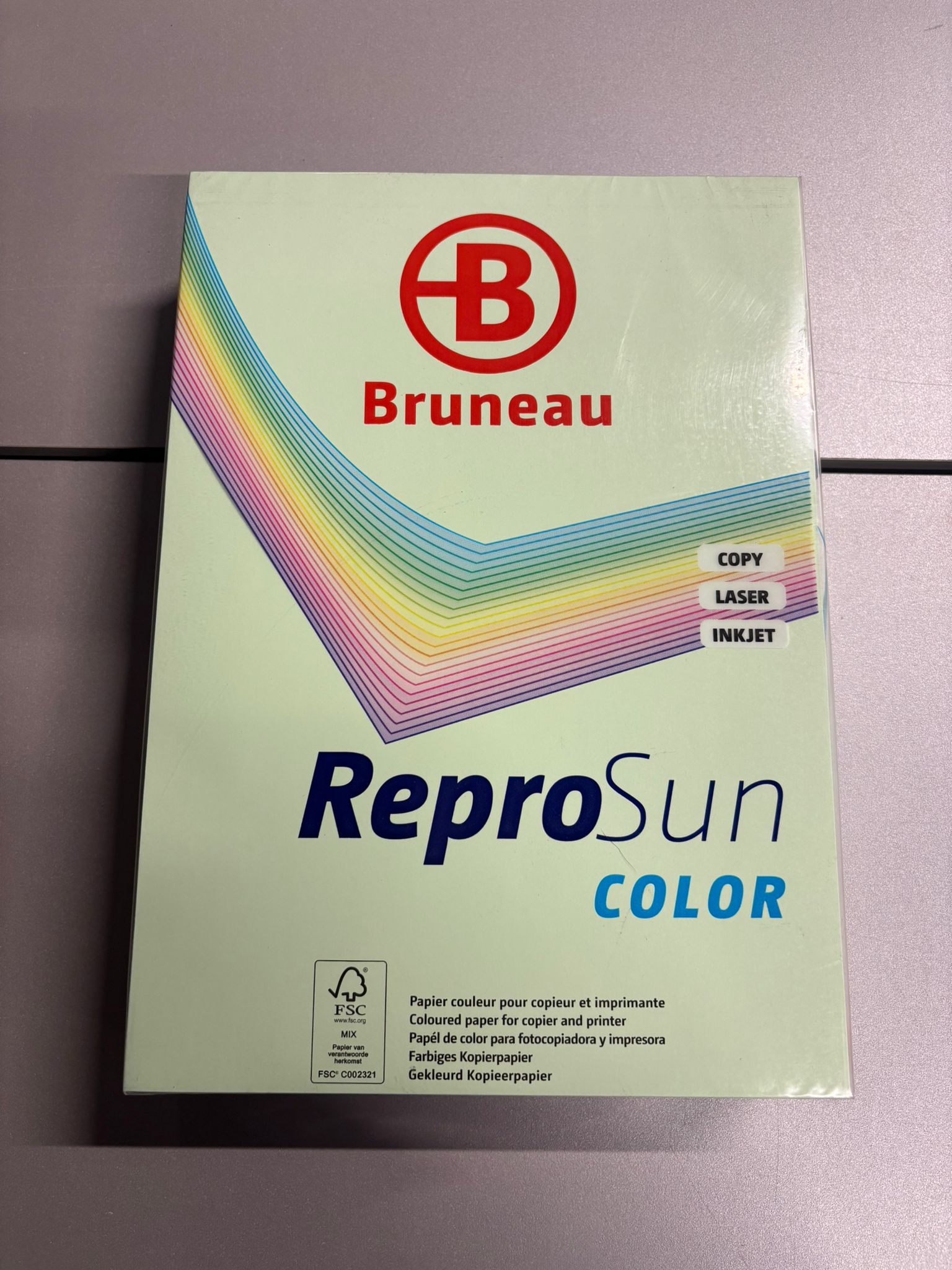 Papier couleur A4 pour copieur et imprimante Bruneau – 500 feuilles