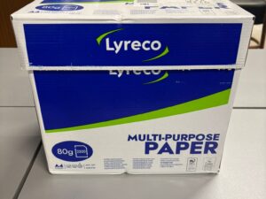 Lot de 2500 feuilles de papier blanc A4 multi-usages Lyreco – 80 g/m²