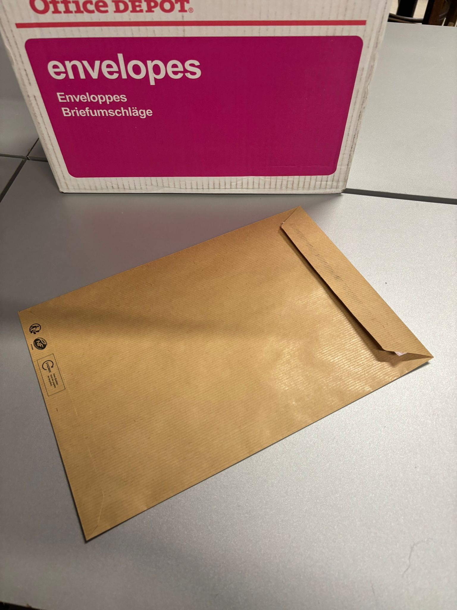 Lot de 250 enveloppes C4 Office Dépôt – 229 x 324 mm