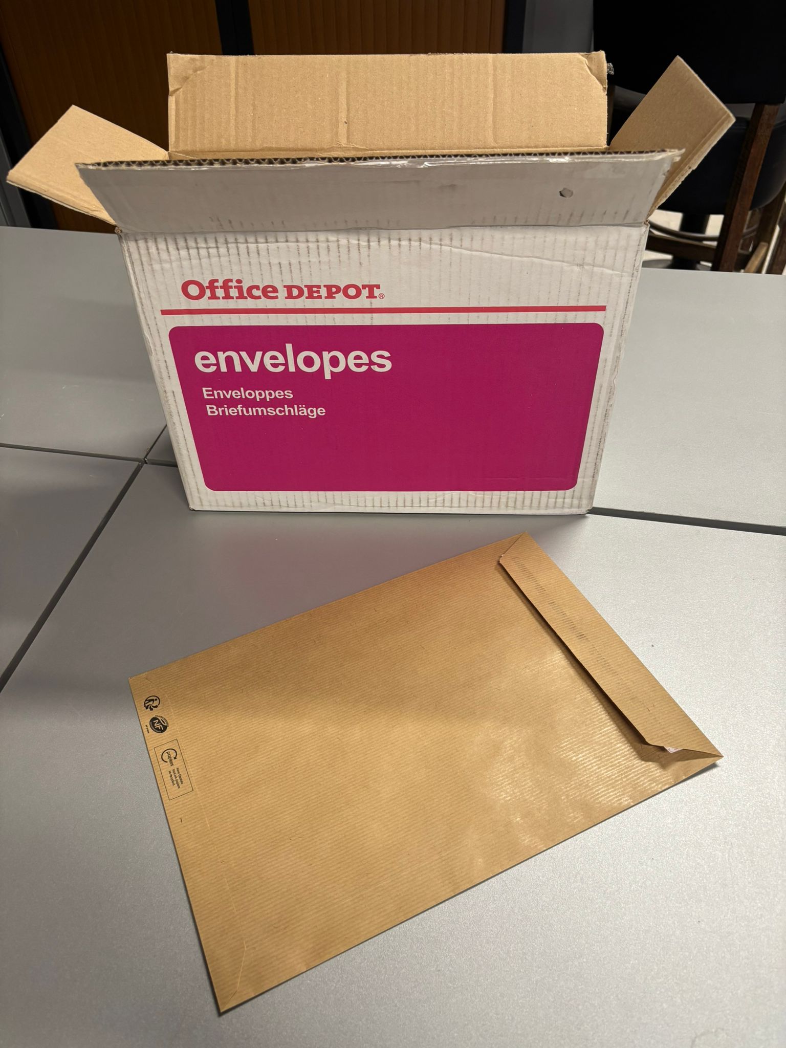 Lot de 250 enveloppes C4 Office Dépôt – 229 x 324 mm