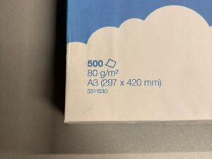 Lot de 500 feuilles de papier blanc Niceday A3 – 80 g/m²