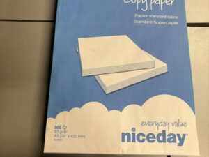 Lot de 500 feuilles de papier blanc Niceday A3 – 80 g/m²