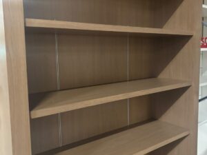Étagère bibliothèque en bois avec 4 tablettes – 134 x 250 x 43 cm