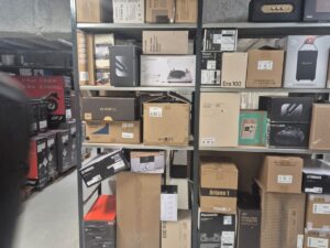 Lot de 2 étagères de réserve métalliques noires 5 niveaux – L240 x P60 x H220 cm