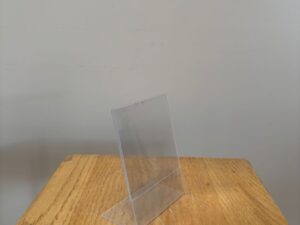 Support de présentation en PVC renforcé transparent – format 11,5 x 15 cm
