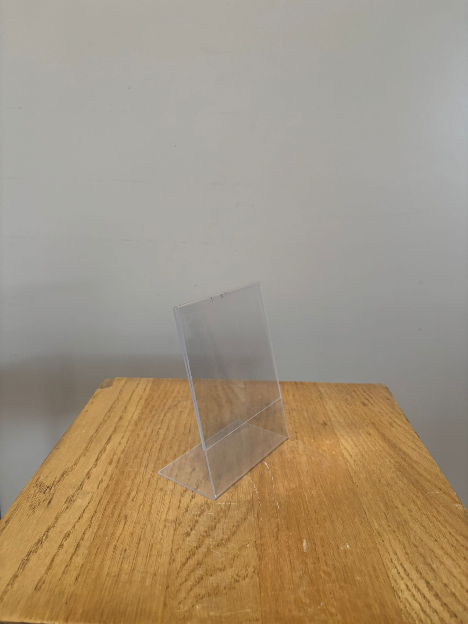 Support de présentation en PVC renforcé transparent – format 11,5 x 15 cm