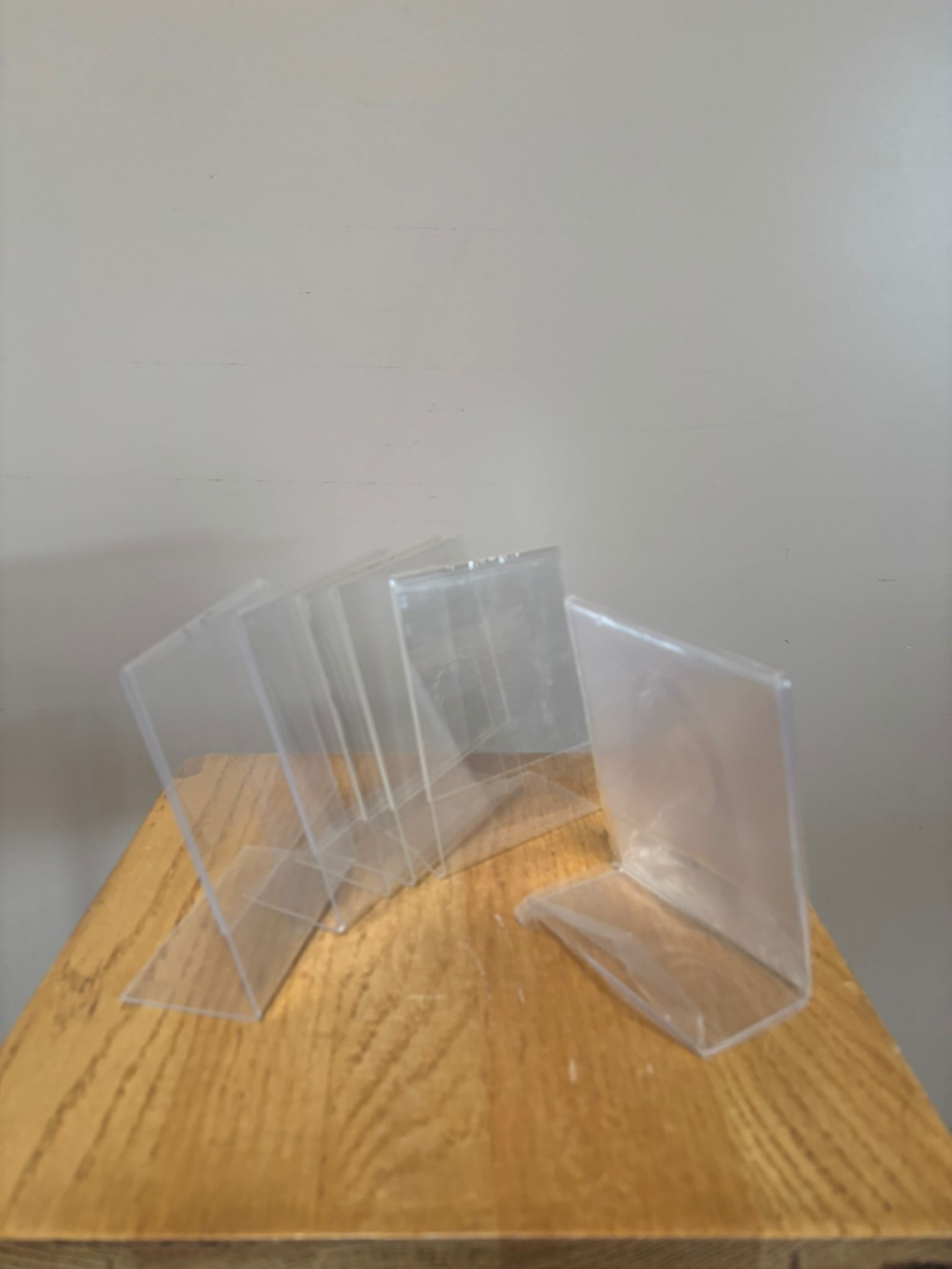 Support de présentation en PVC renforcé transparent – format 11,5 x 15 cm