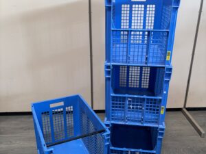 Caisse de manutention bleue BITO – L60 x l39 x P41 cm