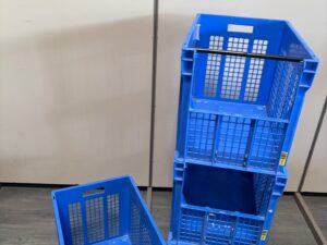 Caisse de manutention bleue BITO – L60 x l39 x P41 cm