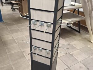 Tour de présentation rotative 4 faces avec miroirs – H176 cm