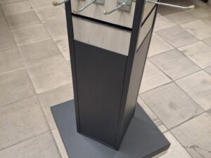 Tour de présentation rotative 4 faces avec miroirs – H176 cm