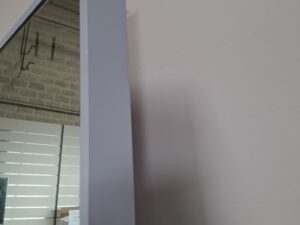 Miroir à poser avec cadre gris – H190 x L60 cm