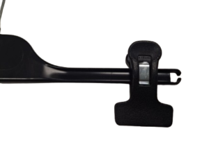 Lot de 60 cintres à pinces noirs réglables – L30 cm