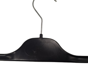 Lot de 60 cintres à pinces noirs réglables – L30 cm