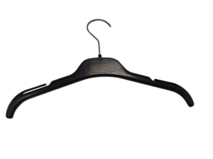 Lot de 70 cintres noirs en PVC – L30 cm