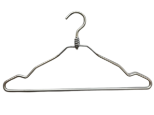 Lot de 60 cintres simples en aluminium gris – L40 cm