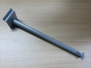 Bras droit pour fond rainuré gris – L39 cm