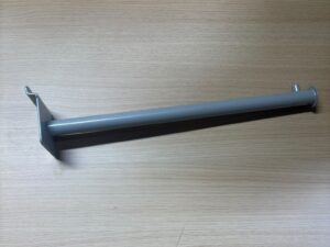Bras droit pour fond rainuré gris – L39 cm