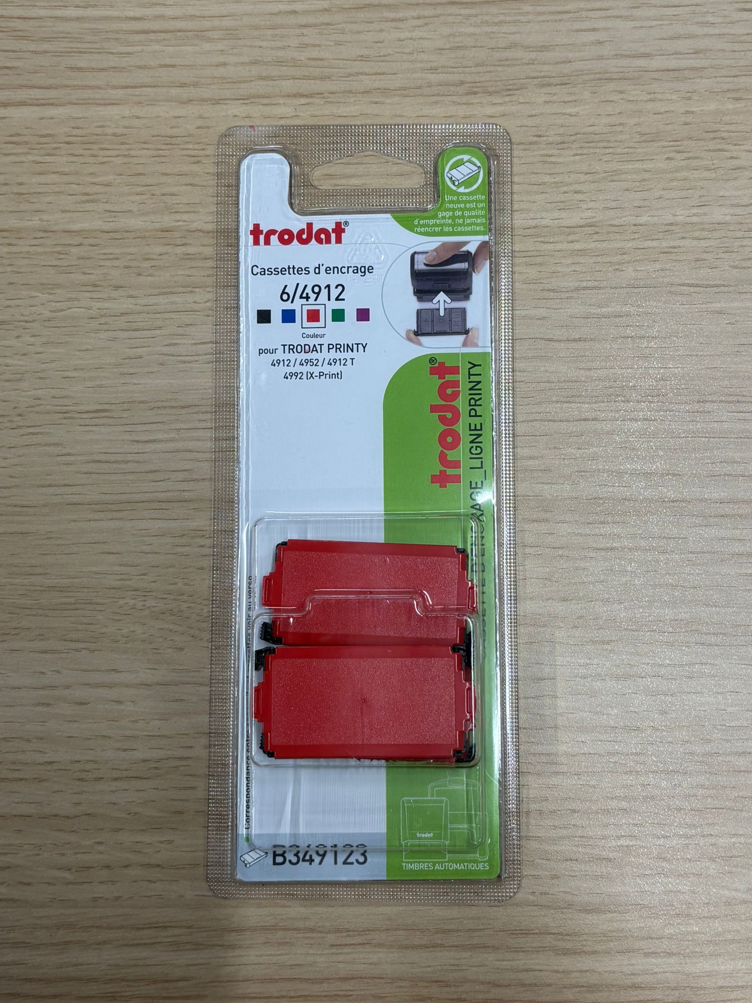 Cassette d’encrage rouge Trodat Printy 4.0