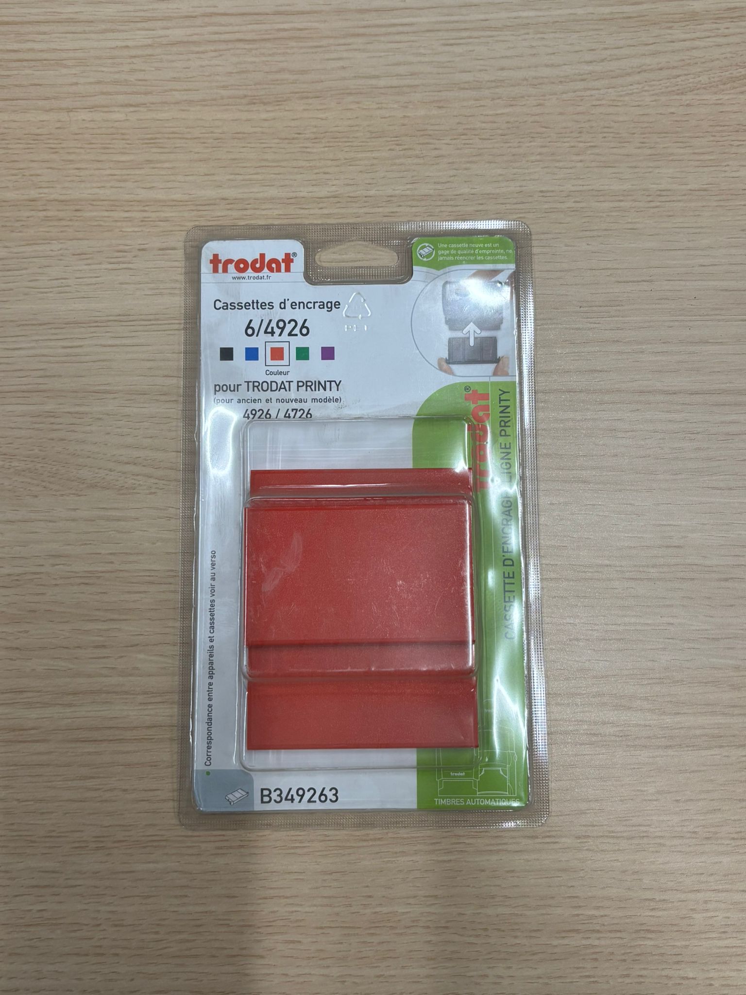 Cassette d’encrage rouge Trodat Printy