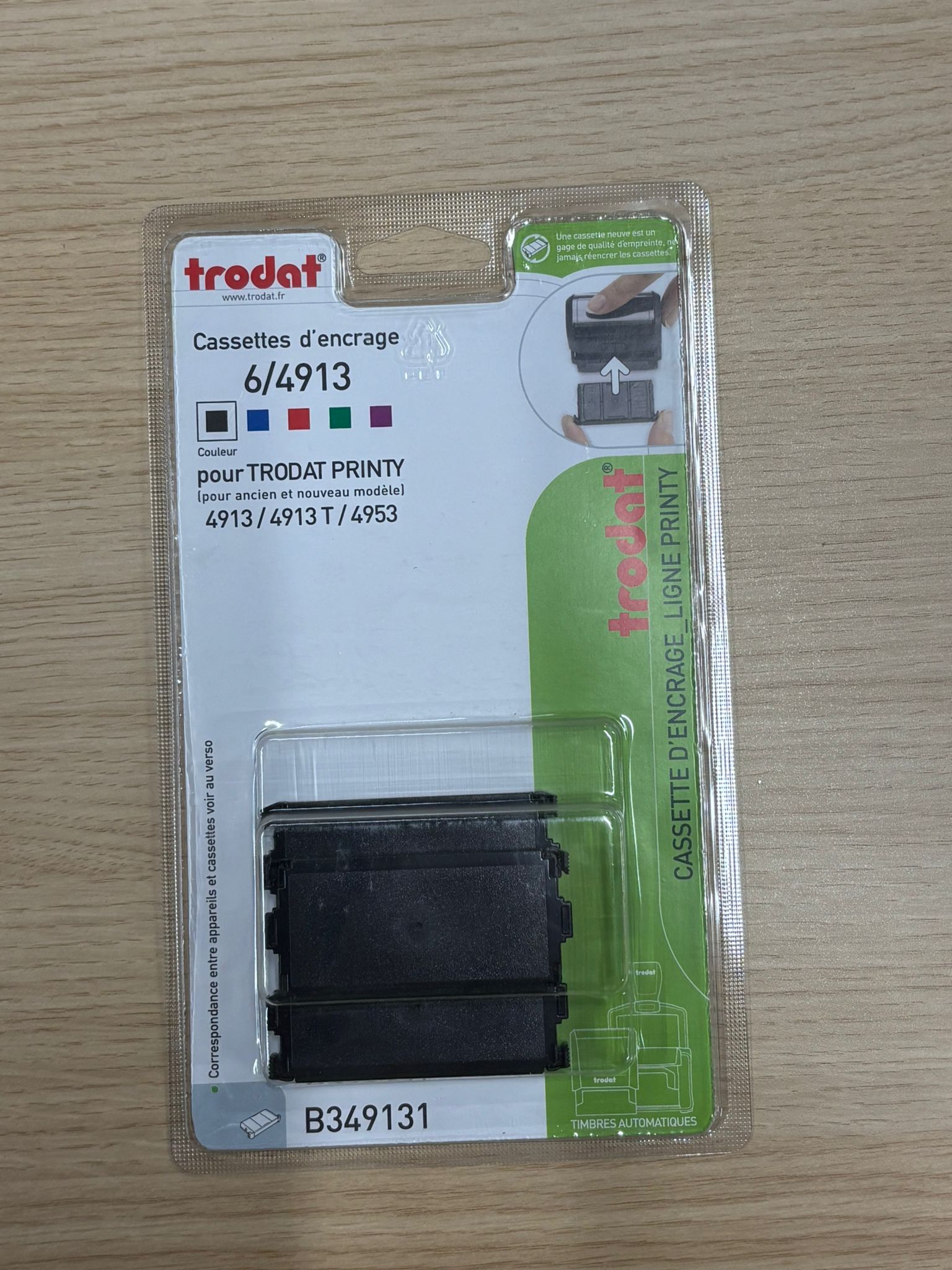 Cassette d’encrage noire Trodat Printy