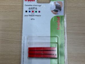 Cassette d’encrage rouge Trodat Printy 4916