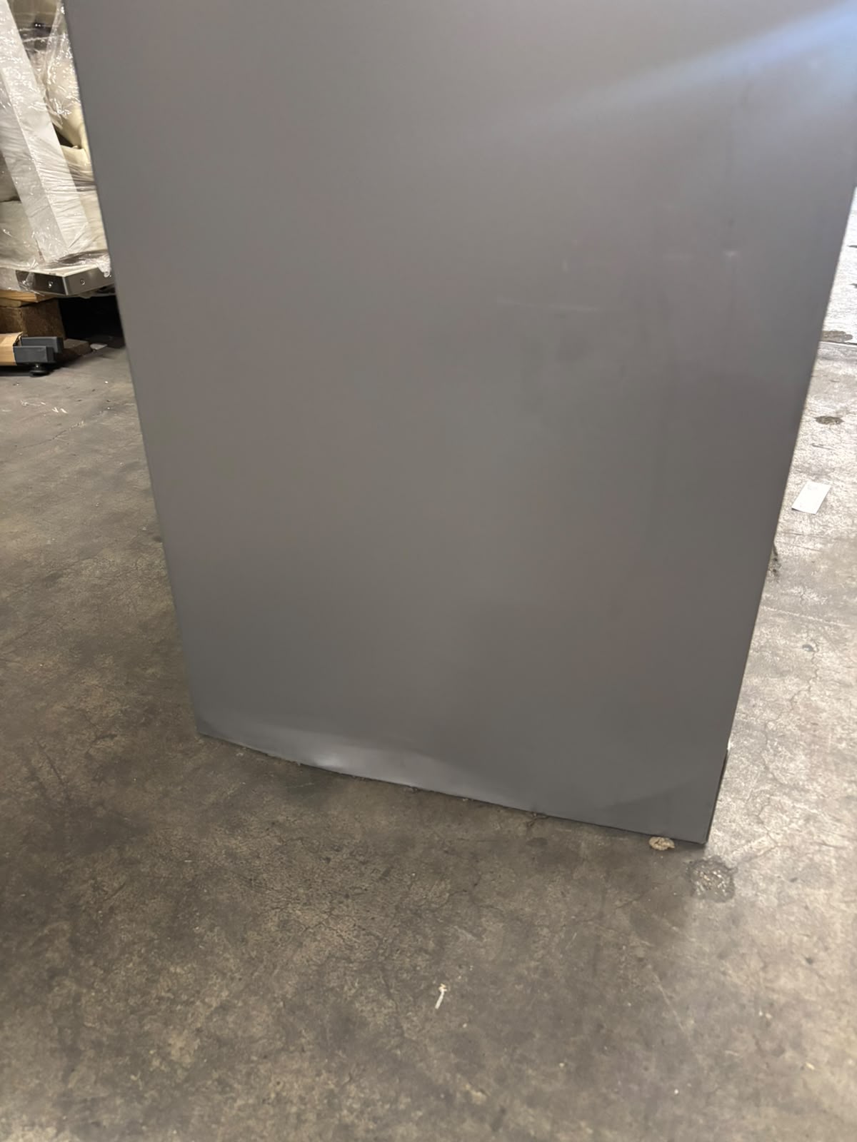 Armoire haute de bureau métallique gris et bois – L120 x l43 x H198 cm – Image 5