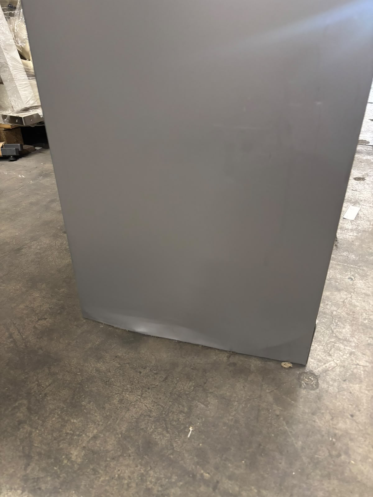 Armoire haute de bureau métallique gris et bois – L120 x l43 x H198 cm – Image 6