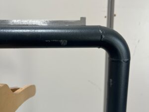 Portant à vêtements professionnel noir avec bras – L125 cm