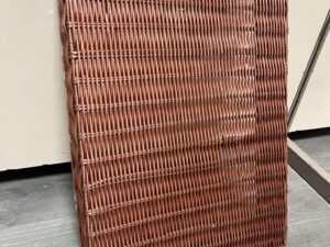 Panier de présentation en osier marron – L59 cm