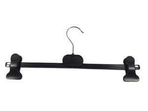 Lot de 70 cintres à pinces en PVC souple noir – L37 cm