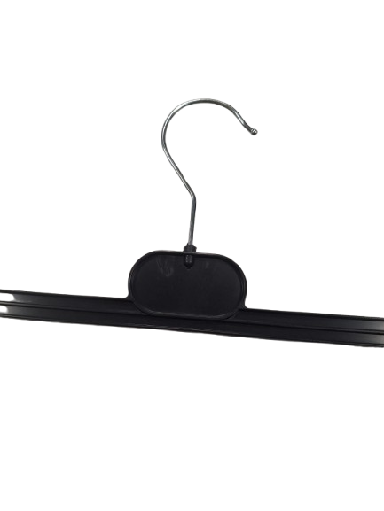 Lot de 70 cintres à pinces en PVC souple noir – L37 cm