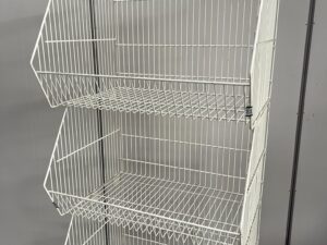 Lot de 4 bacs fils superposables blancs – H160 cm