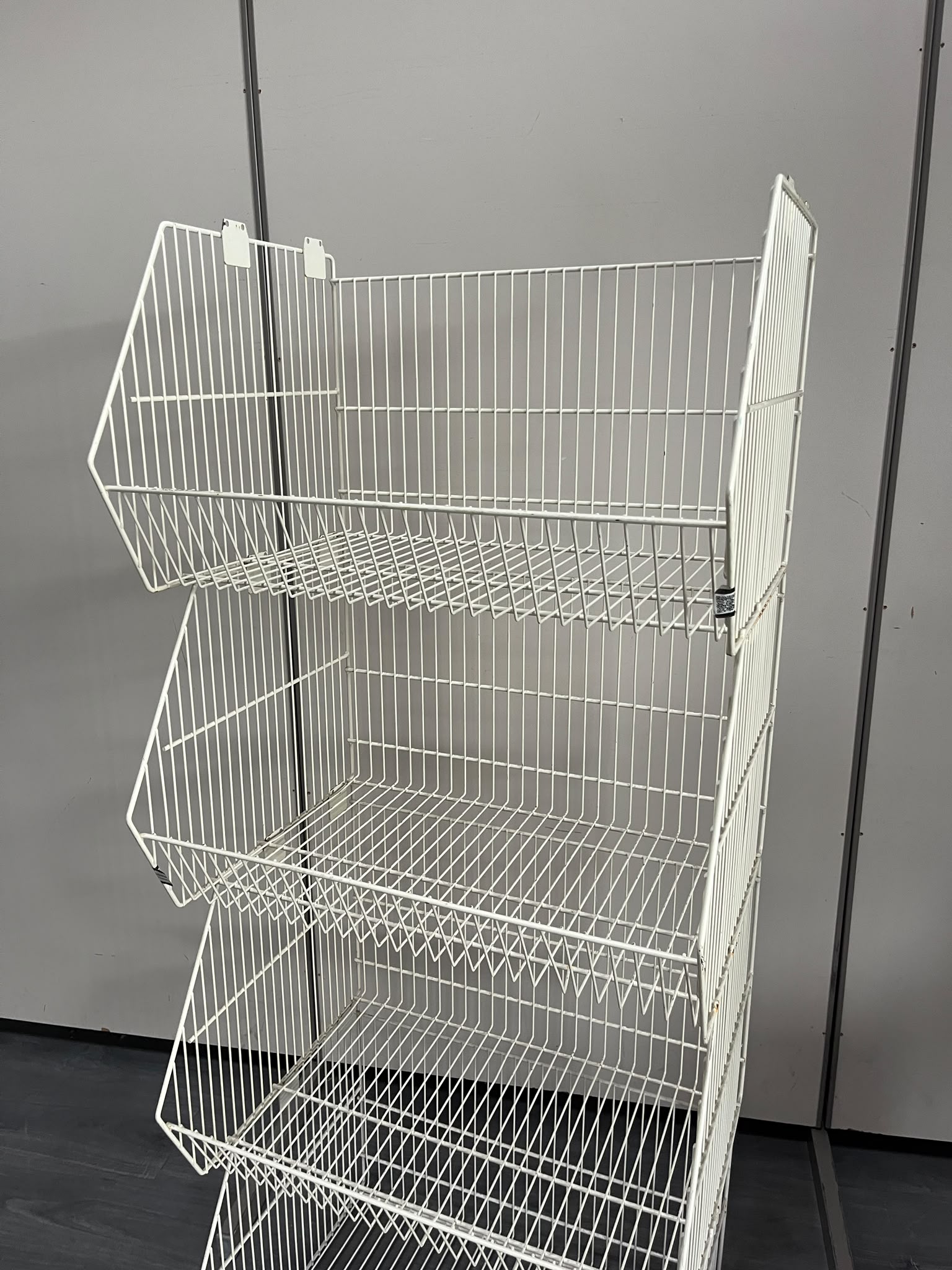 Lot de 4 bacs fils superposables blancs – H160 cm