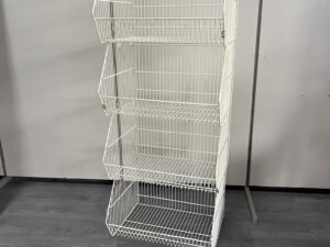 Lot de 4 bacs fils superposables blancs – H160 cm